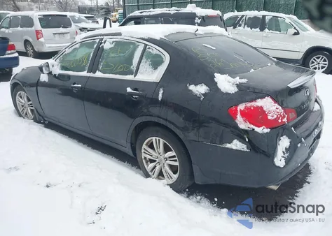 2010 Infiniti G37X z USA, uszkodzony, nr VIN JN1CV6AR9AM251028